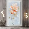 100% Handmade Orange Flower Oil Painting Modern Art Picture Living Room Luxury Abstract Art Corridor Aisle Wall Decor